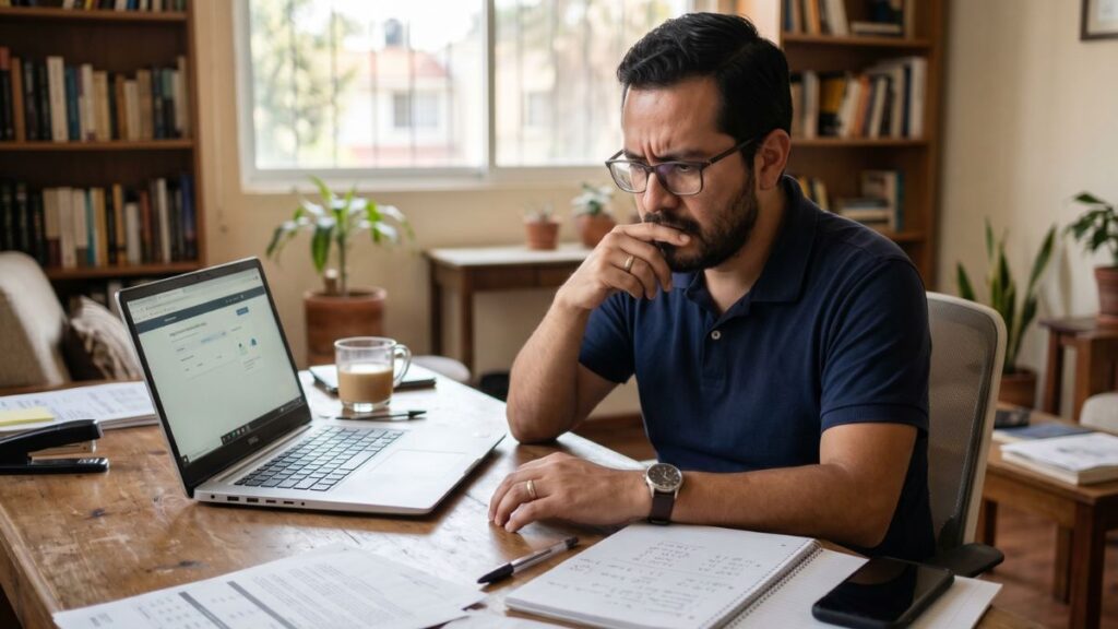 Persona revisando por qué su ahorro de Infonavit no sube