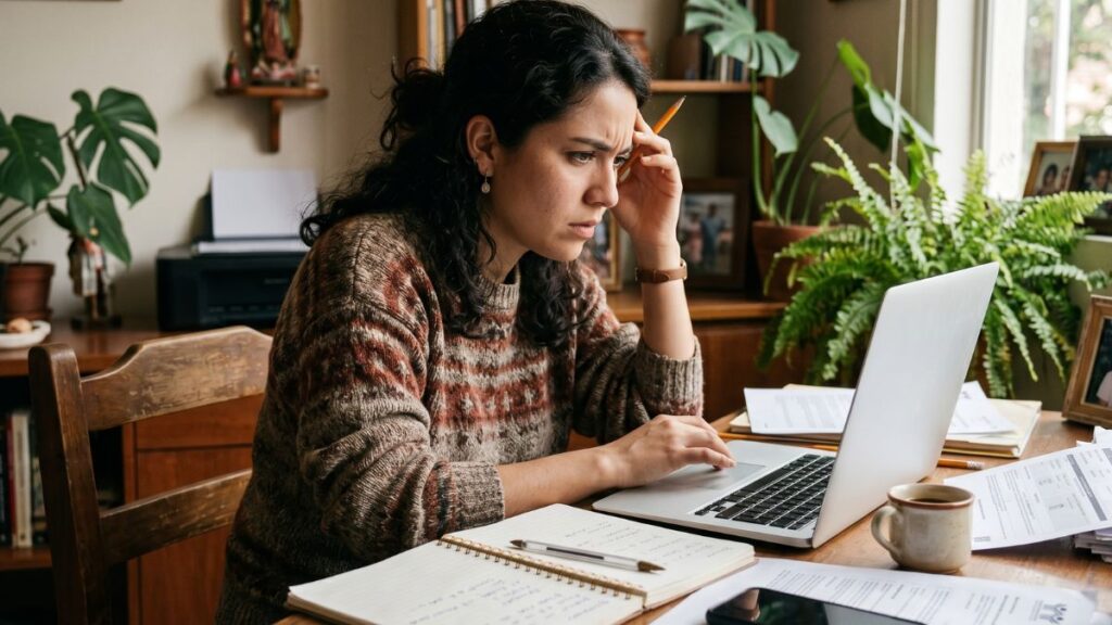 Persona revisando por qué no aparecen sus puntos Infonavit