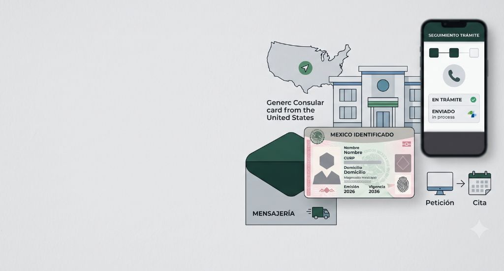 Trámite de credencial INE desde Estados Unidos mediante consulado mexicano